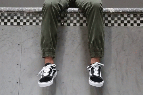 White sales vans gif