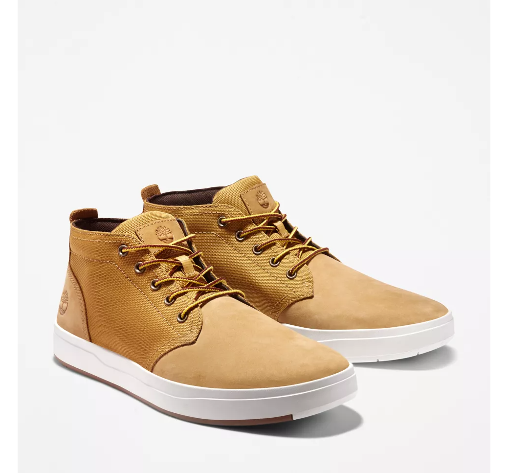 Timberland Men s Davis Square Chukka Wheat a10i3 Foot Paths Shoes