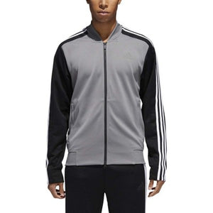 Adidas Men's ID Bomber Track Jacket Black/Grey