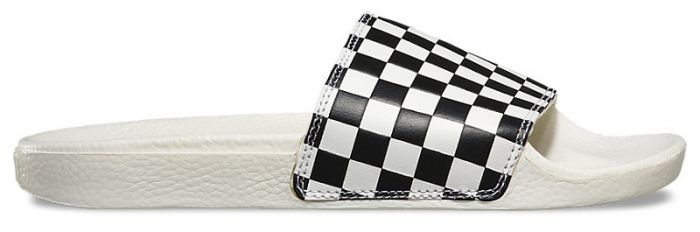 Vans Men's Slide Checkerboard White/Black