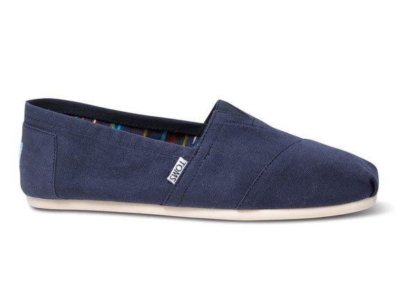 Toms classic shop navy womens canvas