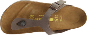 Birkenstock Women's Gizeh Mocha Birkibuc Medium 43751