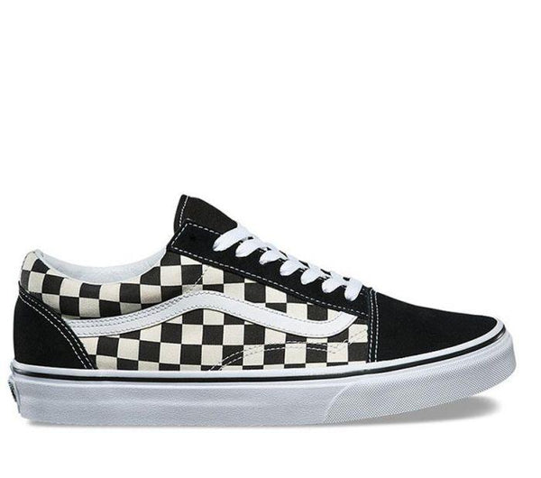 Black new arrivals checkered vans