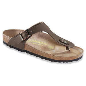 Birkenstock Women's Gizeh Mocha Birkibuc Medium 43751